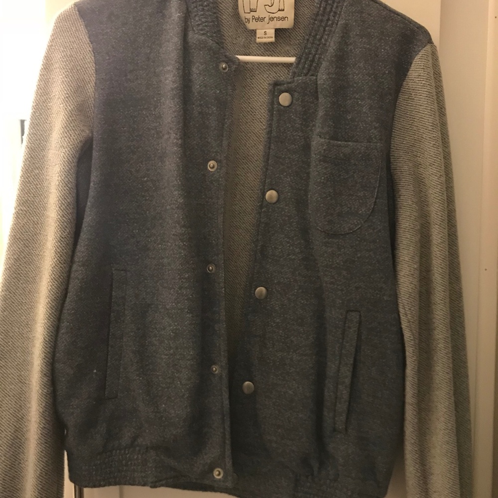 Soft Denim Varsity Jacket